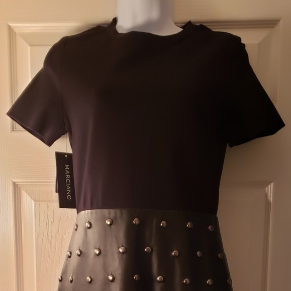 $198 Guess Marciano Genuine Leather Dress - Picture 3 of 5